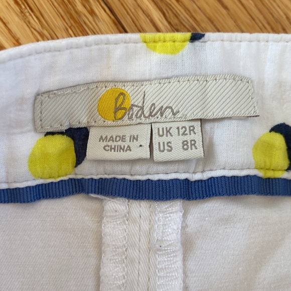 Boden white cotton mini skirt with front pockets - Picture 4 of 6